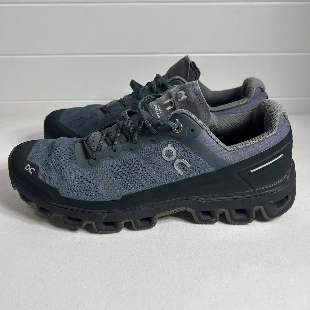 On Cloud Men’s Shoes Size 10 Gray Cloudventure Shadow Rock Running Sneakers